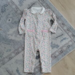 SOLD Ralph Lauren Baby Girls Floral Print Cotton Coverall Romper Sz12m